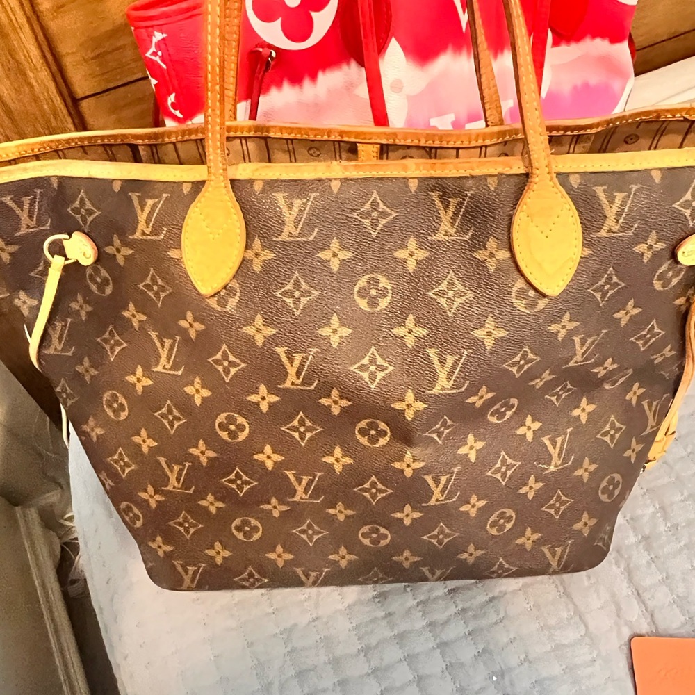 Louis Vuitton Brown Monogram Tote Bag Neverfull